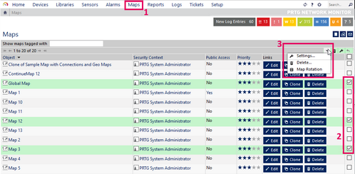 Start Map Rotation Start Map Rotation